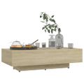 vidaXL Konferenčný stolík, dub sonoma 100x49,5x31 cm kompozitné drevo