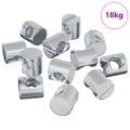vidaXL Zátky 4500 ks Strieborná M6 x 12 mm Kov