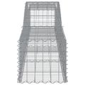 vidaXL Oblúkový gabionový kôš 8 ks 400x50x40/60 cm pozinkované železo