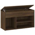 vidaXL Lavica na topánky hnedý dub 80x30x45 cm spracované drevo