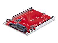 Startech M.2 to U.3 Adapter, For M.2 NVMe SSDs, PCIe M.2 Drive to 2.5inch U.3 (SFF-TA-1001) Host Adapter/Converter, TAA Compliant - 2.5" Drive Form Factor (1M25-U3-M2-ADAPTER) - Adaptér rozhrania - M.2 - M.2 NVMe Card / PCIe 4.0 (NVMe) - U.3 - červená - kompatibilný s TAA