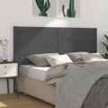 vidaXL Čelo postele sivé 126x4x100 cm masívna borovica