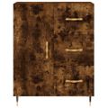 vidaXL Vysoká skrinka dymový dub 69,5x34x180 cm spracované drevo