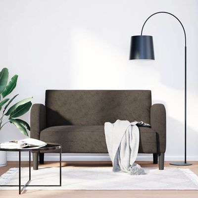 vidaXL Loveseat pohovka tmavosivá 110 cm umelá koža