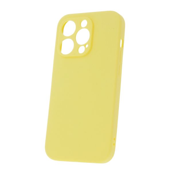 Magnetické puzdro Invisible pre iPhone 14 Pro 6,1" pastelovo žlté
