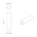 vidaXL Drevené kolíky 2 ks Hnedá Ø 8 x 50 mm Drevený masív