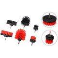 SIXTOL CAR DETAILING DRILL BRUSH 6, 6ks Sada kartáčov na vrtačku pre čistenie auta