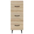 vidaXL Komoda dub sonoma 34,5x34x90 cm spracované drevo
