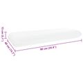 vidaXL Spací vankúš 90 x 40 x 13 cm Stredný Gélová pamäťová pena Biela