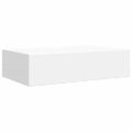 vidaXL Zásuvkové police nástenné 2 ks biele 40x23,5x10 cm MDF