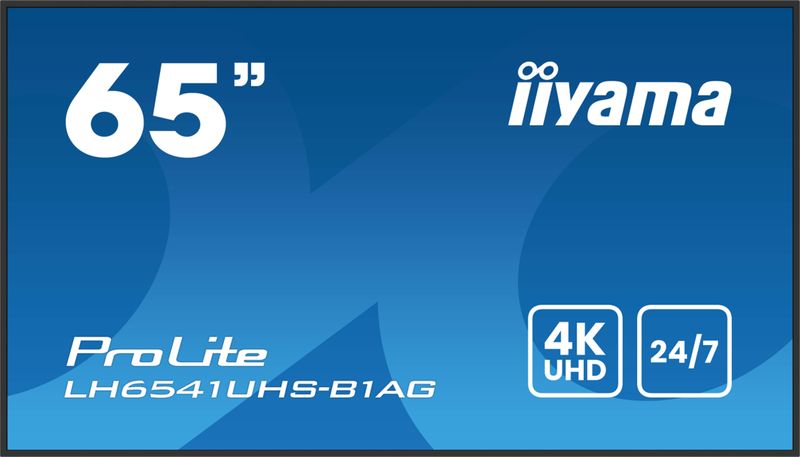 65'' iiyama LH6541UHS-B1AG:VA,4K UHD,24/7