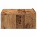 vidaXL TV skrinka s LED svetlami staré drevo 60x35x15,5 cm