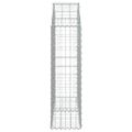 vidaXL Oblúkový gabionový kôš 100x30x100/120 cm pozinkované železo
