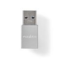 Adaptér NEDIS CCGB60925GY USB-A (M) - USB-C (F) 3.2 čierny