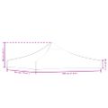 vidaXL Strecha na párty stan 3x3 m, béžová 270 g/m²
