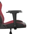 vidaXL Herná stolička čierna a vínová umelá koža