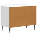 vidaXL Nočný stolík Biela 62 x 34,5 x 49,5 cm Kompozitné drevo