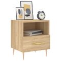 vidaXL Nočný stolík dub sonoma 40x35x47,5 cm kompozitné drevo
