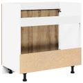 vidaXL Skrinka pod drez “Lyon”, dub artisan 80x46x81,5 cm