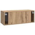 vidaXL Nástenná TV skrinka 78,5 x 31 x 30 cm Dub artisan