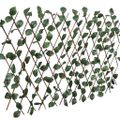 vidaXL Mriežkový plot z vŕbového prútia 5 ks s umelým lístím 180x60 cm