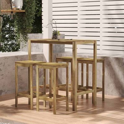 vidaXL Barový stôl 110x60x110 cm impregnovaná borovica