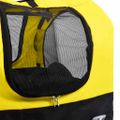 vidaXL Vozík pre domáce zvieratá na bicykel/beh 2-v-1, žlto čierny