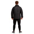 Pánska bunda Puffer Black/Orange - GymBeam, veľkosť S, veľkosť oblečenia S