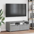 TV Skrinka vidaXL "VISNES" Betónová sivá 100x40x38cm Konštrukčné drevo