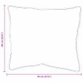 vidaXL Vankúš 2 ks 70 x 60 x 20 cm Polyester Biela