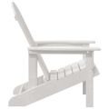 vidaXL Adirondack stolička Biela HDPE