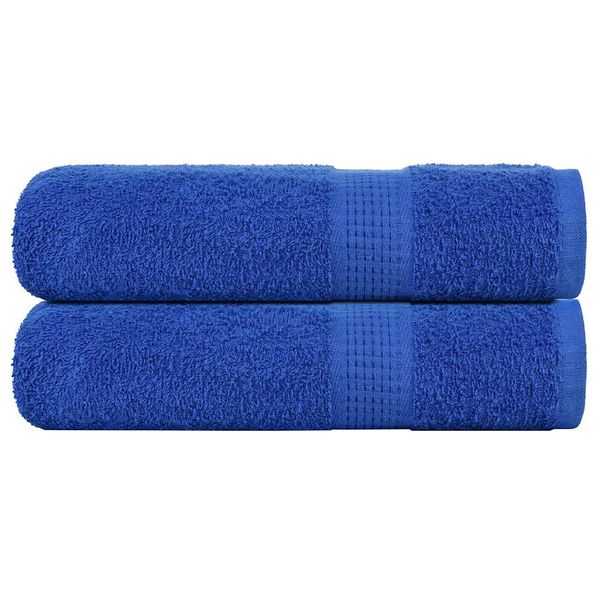 vidaXL Utierky na ruky FROGN 2 ks modré 50x100 cm 360 g/m²
