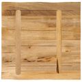 vidaXL Stolová doska živá hrana 60x60x3,8 cm masívny surový mangovník