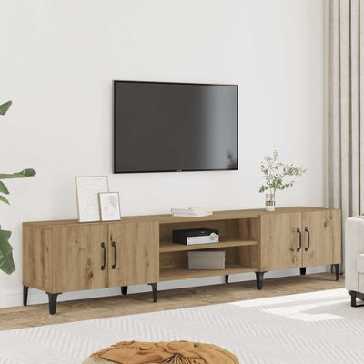 vidaXL TV skrinka dub artisan 180x31,5x40 cm kompozitné drevo