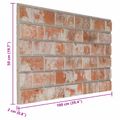 vidaXL Nástenné panely 10 ks 100 x 50 cm Oranžová EPS pena