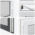 vidaXL Otočné a sklopné okno do suterénu RISOR 100 x 60 cm PVC a sklo