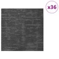 vidaXL Kobercová dlaždica Uhlová šedá 50 x 50 cm 36 ks PP a Bitúmen
