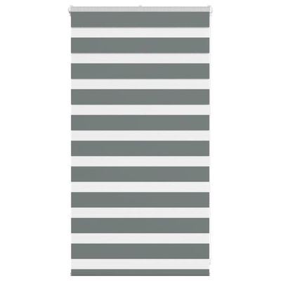vidaXL Zebra roleta tmavošedá 85x100 cm šírka látky 80,9 cm polyester