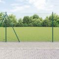 vidaXL Hexagonálne oplotenie s betónovým podstavcom 10 x 1,6 m Zelená