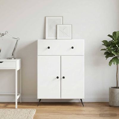 vidaXL Servírovacia skriňa Biela 66 x 34,5 x 90 cm Kompozitné drevo
