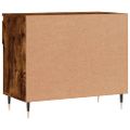 vidaXL Botník dymový dub 70x36x60 cm spracované drevo