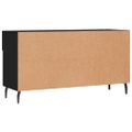 vidaXL Lavička na topánky, čierna 102x35x55 cm, kompozitné drevo