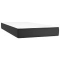 vidaXL Boxspring posteľ s matracom a LED čierna 80x200 cm umelá koža