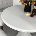 vidaXL Chránič na stôl priehľadný Ø 90 cm 1,6 mm PVC