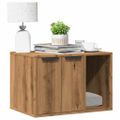 vidaXL Uzavretý box na stelivo dub artisan 60x40x40cm kompozitné drevo