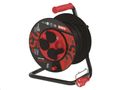 Predlužovací kábel EMOS P084253 PROFI na bubne 25 m / 4 zás. / čierny / guma-neopren / 230V / 2,5 mm2