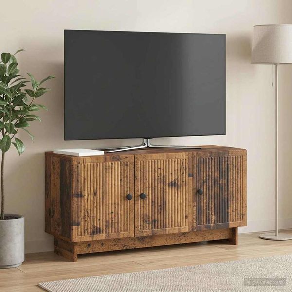 vidaXL TV skrinka Staré drevo 99 x 34,5 x 50 cm Kompozitné drevo