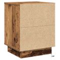 vidaXL Nočný stolík 2 ks Staré drevo 39 x 34,5 x 50 cm