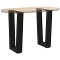 vidaXL Nohy konferenčného stolíka v tvare V, 2 ks, čierne, 28 x (42-43,3) cm, oceľové