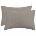 vidaXL Poťah na podložku 2 pcs HEERLEN Svetlosivá 40 x 60 cm Bouclé